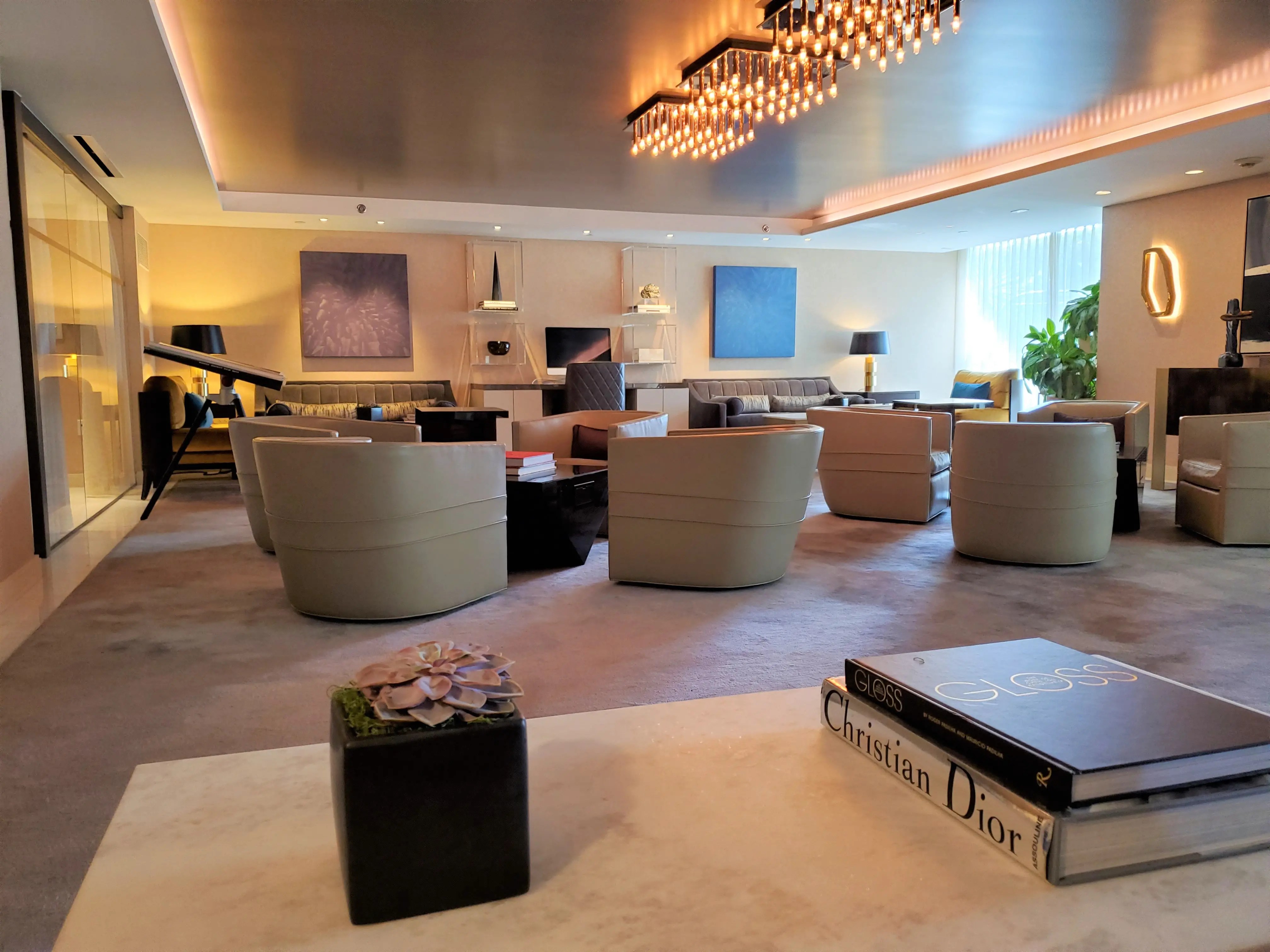 Lobby of Viceroy L'Ermitage Beverly Hills