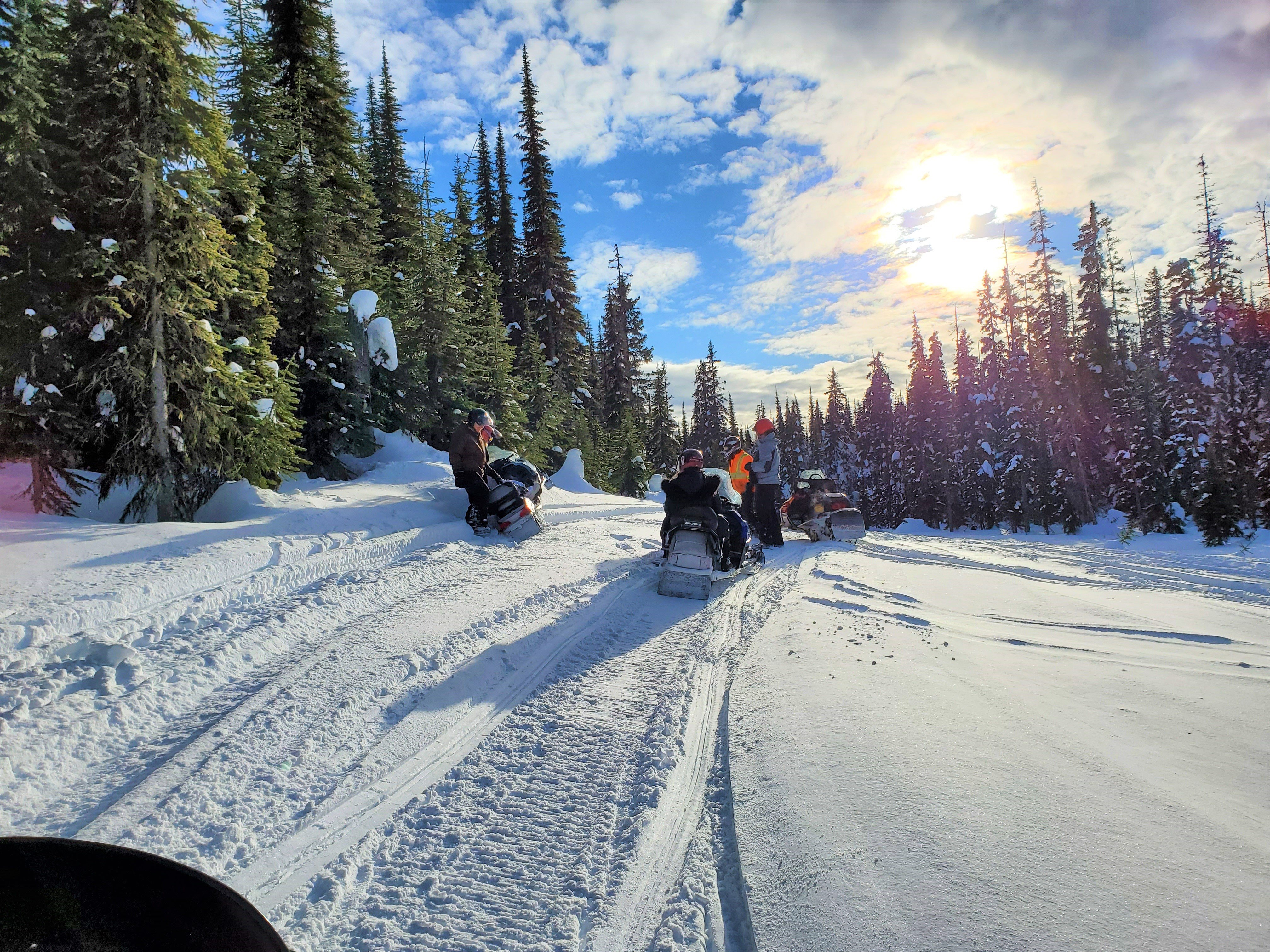 Snowmobile Tour at Sun Peaks Resort