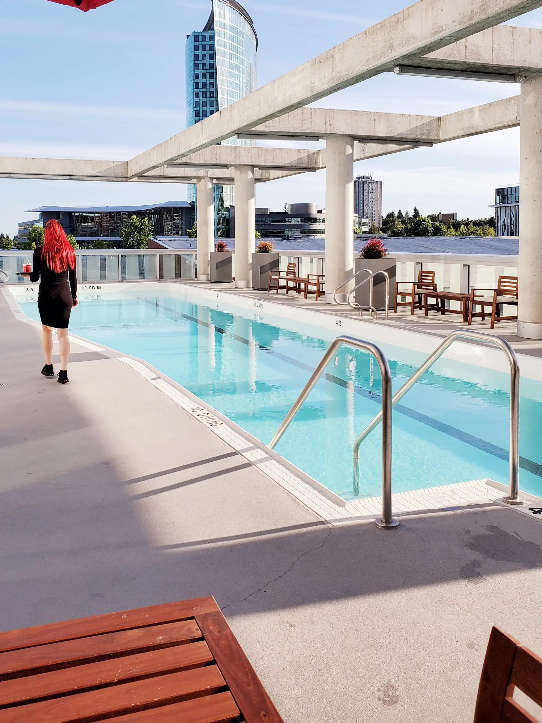 Outdoor pool at Civic Hotel Surrey