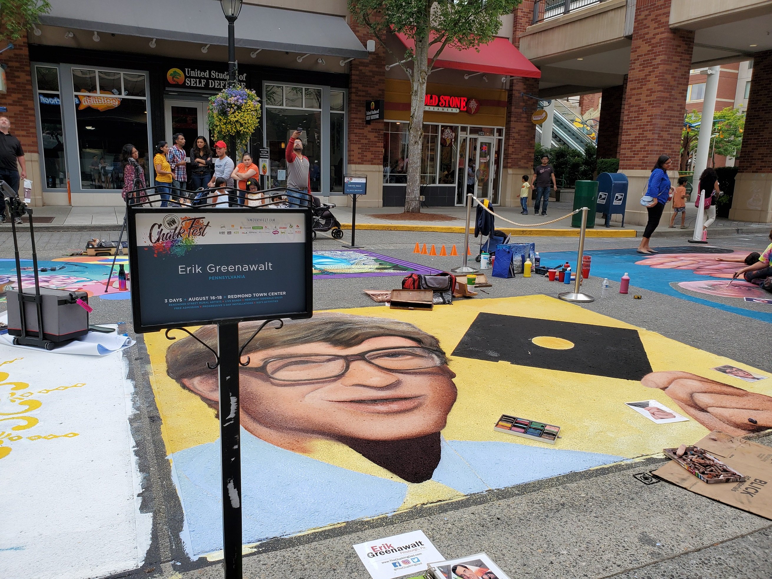 Bill Gates at Redmond Town Centre