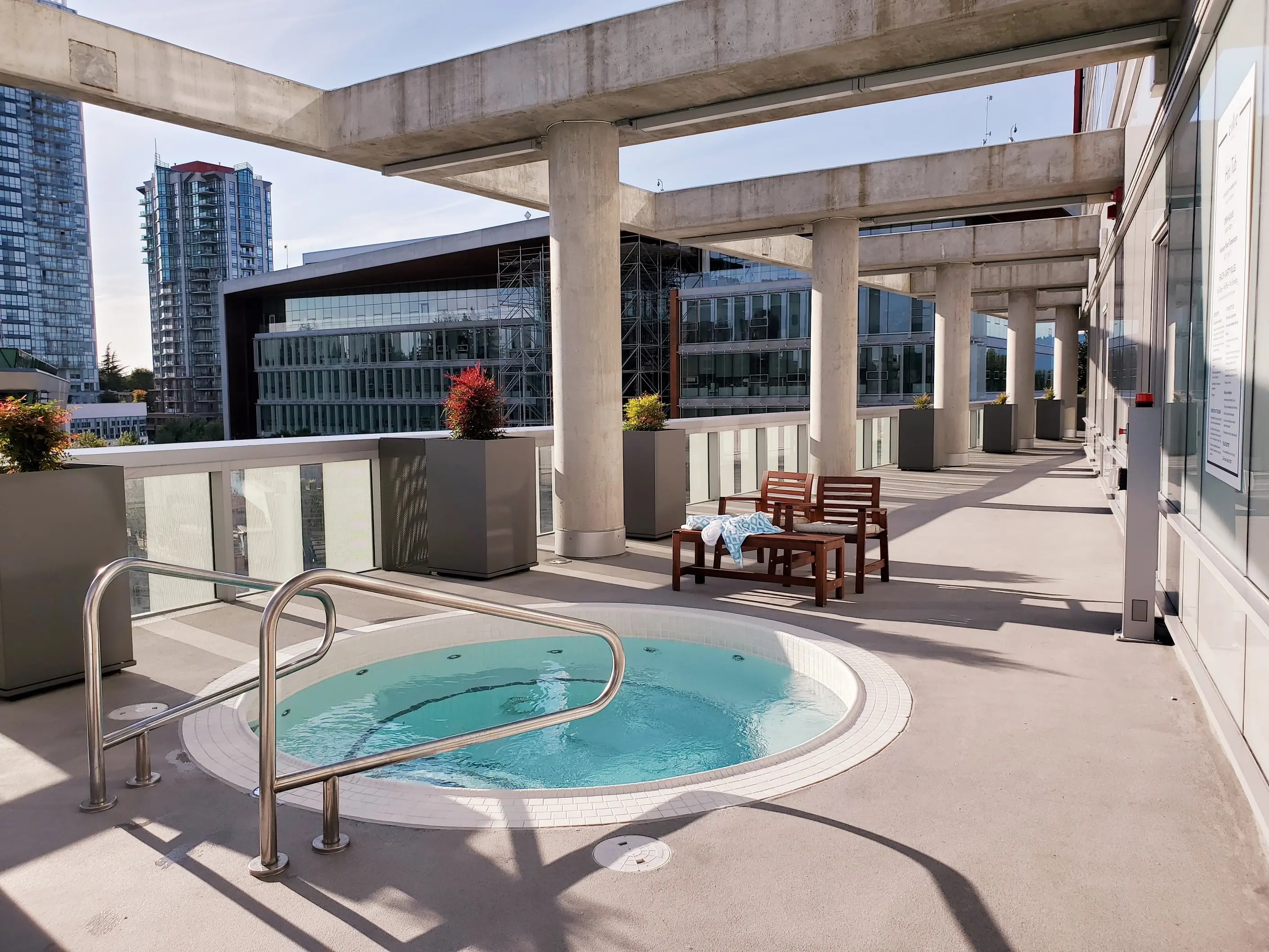 Outdoor whirlpool at Civic Hotel Surrey